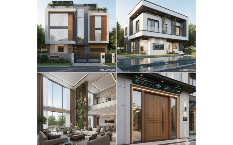 Luxury House Design Ideas with Modern Elevation